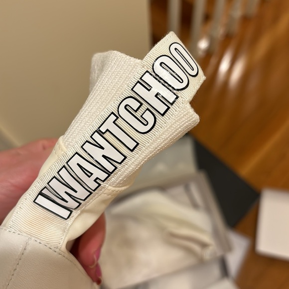 I want choo sock Jimmy Choo Brandon white heels - Picture 10 of 10